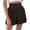 Black, variant on HAiming Women's Wide Leg Shorts Summer Casual Elastic Waist Button Shorts Fashion Pleated A-Line Short Pants