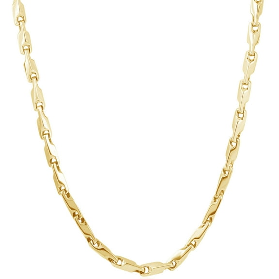 Pompeii Men's 14k Gold (47gram) or Platinum (88gram) 4.5mm Link Chain Necklace 20" (,)