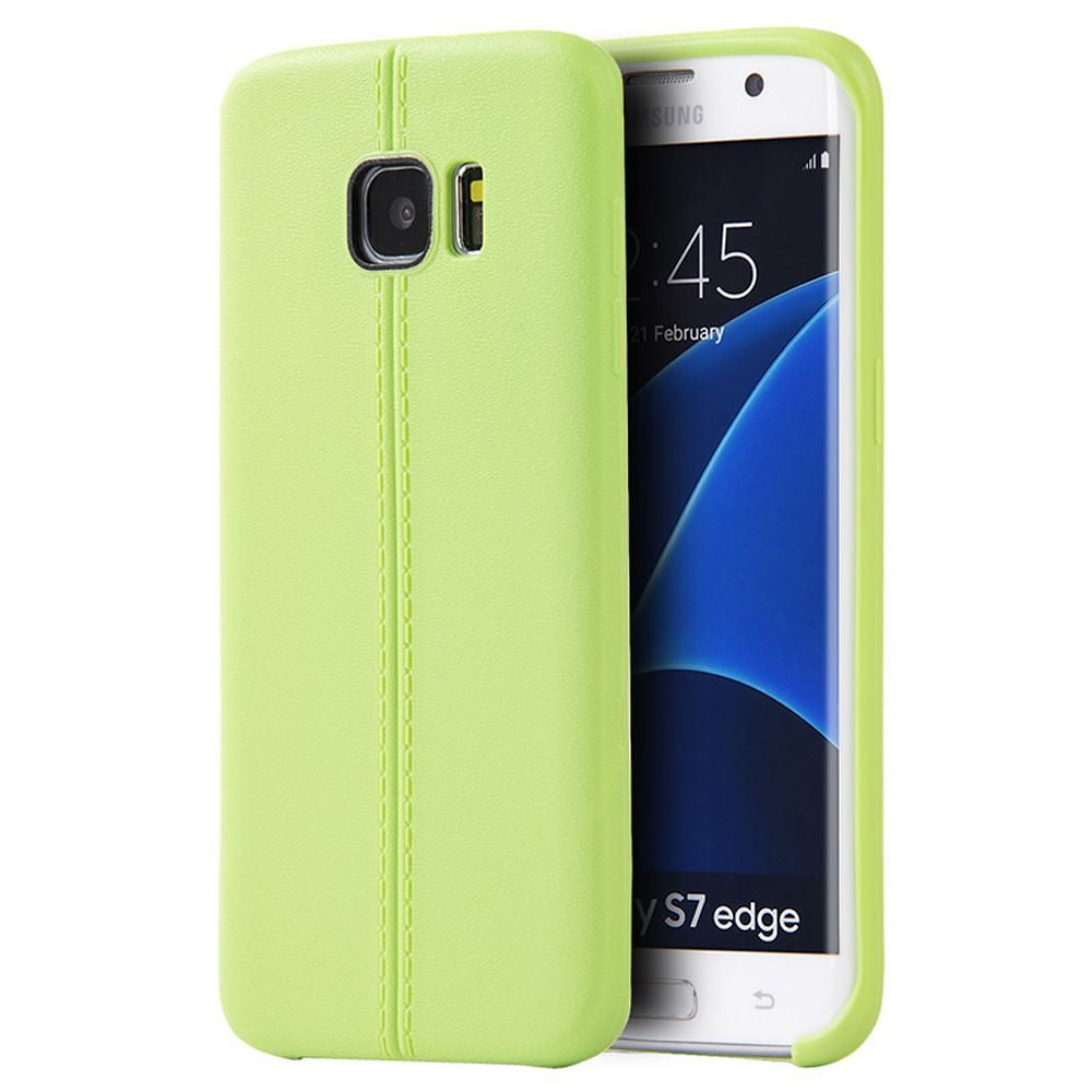 samsung galaxy s7 edge case by insten slim jacket leather look