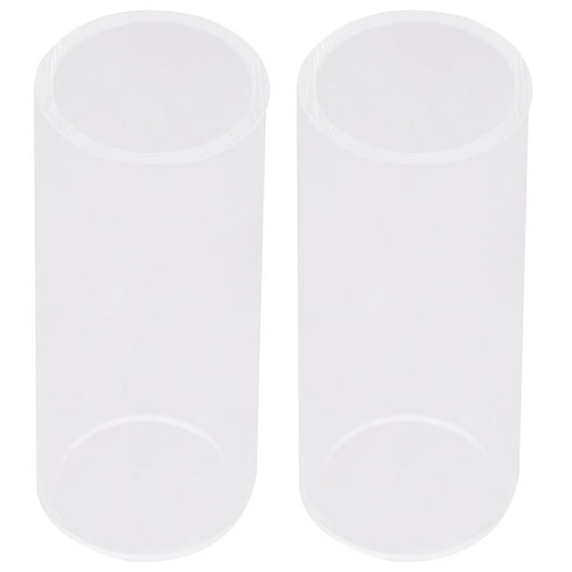 EeaseCA 2PCS Pretty Guitar Glass Slides Glass Bottleneck Glass Guitar Slides (7cm)