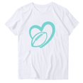 thumbnail image 1 of Blusas de Manga Corta para las Mujeres Divertido Impreso Cuello Redondo Tee, Vintage Humor Gráfico Blusas de Primavera para las Mujeres, 1 of 3