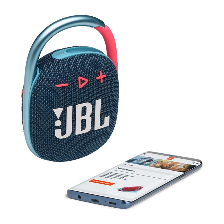 JBL Clip 4 Portable Bluetooth Speaker, Blue Purple, Waterproof, 10