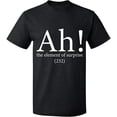 thumbnail image 2 of OXI T-Shirt - Ah The Element of Surprise, Basic Casual T-Shirt for Men's and Women Fleece T-Shirt Short Sleeve - Dark Heather 2X-Large, 2 of 3