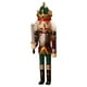 thumbnail image 1 of Cascanueces de madera vintage, soldado, adorno navideño artesanal, regalo Espada, 1 of 9