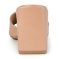 thumbnail image 4 of Journee Womens Alisia Open Square Toe Slip On Block Heel Dress Sandals, 4 of 10