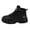 Black, variant on Mens Thick Sole Work Boots Wear Resistant Lightweight Breathable Casual Outdoor Shoes (Green, 6.5)