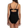 thumbnail image 5 of Women Ribbed One Piece Swimsuits Tie Side High Cut Bathing Suits, 5 of 7