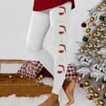 thumbnail image 2 of Merry Christmas Leggings for Women 2025 Xmas Snowflake Elastic High Waisted Tights Stretch Silm Fit Trendy Gym Yoga Pants, 2 of 4