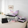 thumbnail image 4 of Erosebridal Vintage Mandala Bedding Sets Twin Size, Purple Flower Comforter Sets with Sheets, Boho Style Decor, Reversible 7 Pieces, 4 of 5