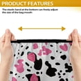 thumbnail image 7 of Yuyamidu Pink Cow Print Trailer RV Electric Tongue Jack Cover Strawberry RV Power Tongue Trailer Jack Cover Universal RV Travel Trailer Jack Protective Cover, 7 of 7