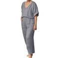 thumbnail image 2 of Pyhlmscde Womens Jumpsuit, 2 Piece Sets for Women Summer, Jumpsuits for Women Casual, 2 of 4