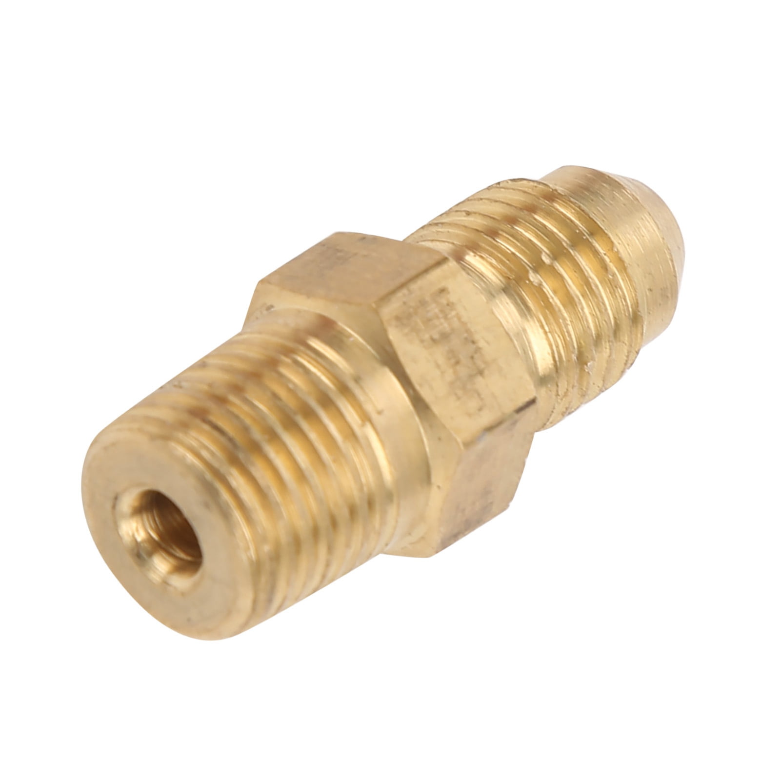 Ymiko Straight Brass Fuel Line Hose Adapter 3 AN Male To 1/8in NPT