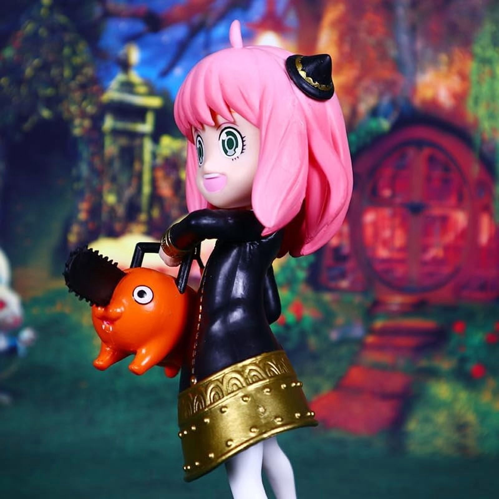 Newly Anya Figure Standing Anya Figurine 18cm/7.1inch Handmade PVC Anime Manga Game Character Cosplay Model Statue Collectible Craft Gift (a)