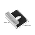 thumbnail image 2 of TEHAUX 12Pcs Glass Mirror Holder Clips Plated Silver Metal Mirror Fixing Kit for Stable Mounting, 2 of 8