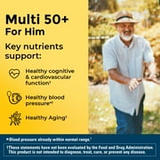 Nature Made Multi Vitamin For Men 50+, Mens Multivitamin for Nutritional Support, 250 Ct