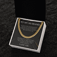 thumbnail image 6 of Husband Anniversary Gift Necklace Cuban Link Chin For Husband Gift Jewelry Birthday Gift Christmas Gift For Husband Valentines Day Gift, 6 of 10