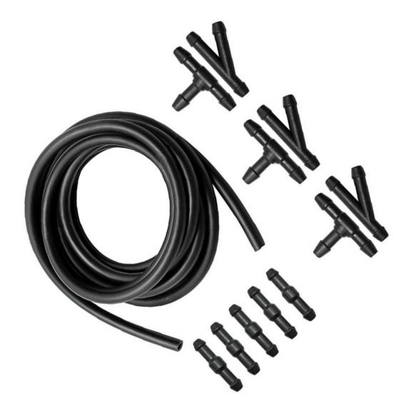Car Windshield Washer Hose   Connector Kit T-Piece Tube Pipe Splitter Connector