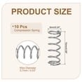 thumbnail image 2 of Uxcell Small Compression Spring 2 mm OD 0.35 mm Wire Diameter 5 mm Free Length 6x0.7x15 mm, 2 of 7