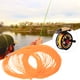 thumbnail image 5 of Línea de pesca flotante de nailon con mosca, accesorio para aparejos de pesca con contrapeso de bucle soldado, color naranja, 5 of 5