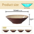 thumbnail image 2 of Juego de 4 cuencos de cerámica japoneses para fideos ramen japonés, para ramen, pho, sopa, ensalada, pasta, platos asiáticos, fideos Udon, tazón grande chino de ramen, 2 of 4