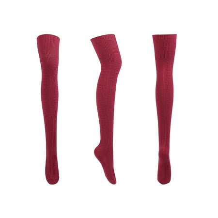 

Ma&Baby Women Thigh High Socks Long Over the Knee Knitted Legs Warmers Boots Stockings