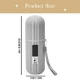 thumbnail image 3 of Portable Toothpaste Toothbrush Holder Case, Travel Camping Storage Box with Mouthwash Cup, Large Capacity for Two Brushes And Toothpaste, Lightweight And Compact for Business Trip, , A Toothbrush Cup, 3 of 8