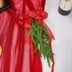 thumbnail image 4 of Christmas Forest Chair Back Flowers Red Bow Aisle Decoration Flowers Holiday Banquet Berry Needle Chair Tied Flowers, 4 of 6
