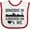 White and Red, variant on Inktastic Albuquerque New Mexico Someone Loves Me Skyline Boys or Girls Baby Bib