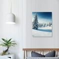 thumbnail image 3 of Nawypu Snow Mountain Wall Art Winter Tree Forest at Sunrise Picture Canvas Prints Nature Landscape Paintings Prints Modern Artwork for Living Room Home Decoration (16 x 20in), 3 of 4