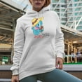 thumbnail image 2 of Distressed Alright Spring, Do Your Thing Quote - Cute Bird Holding Flowers Art Merch Gift, White Hooded Sweatshirt or Hoodie, Small, 2 of 5