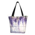 thumbnail image 1 of Disketp Lavender Blooms Window Bolsa de Hombro Casual para Mujer, Bolso Cruzado para Compras, Viajes y Uso Diario, 1 of 6