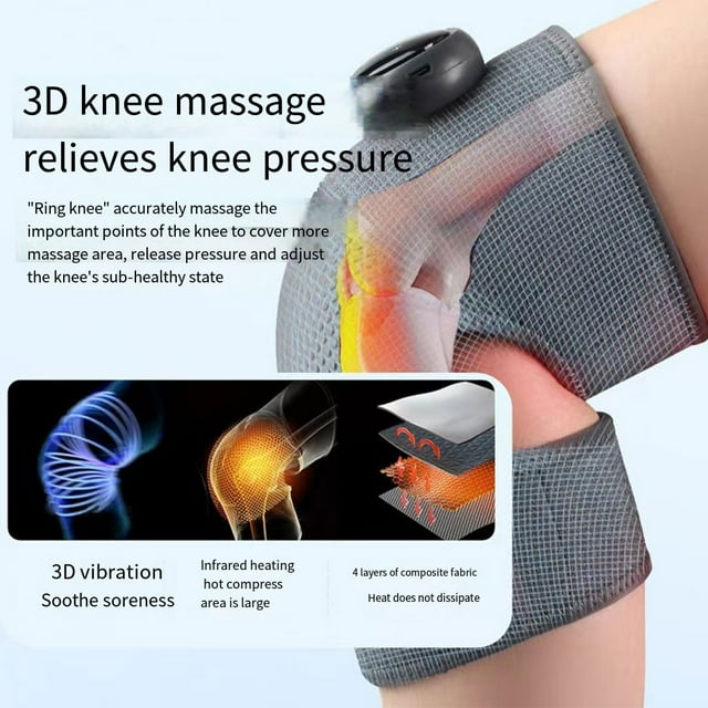 VONKY Wireless Hot Compress Massager For Knee Shoulder And Elbow Easy To Operate Black black 1Set