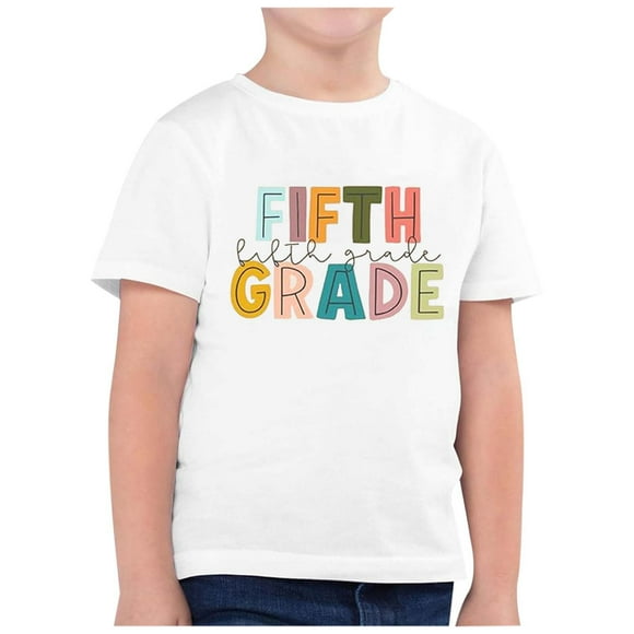 FhsagQ Tops Girls Shirts Size 12-14 Children's Fashion Back to School Printed Round Neck Short Sleeve Casual T Shirt Top (12) Girls Christmas Shirts Size 14-16 Lightweight White 10-11 Years