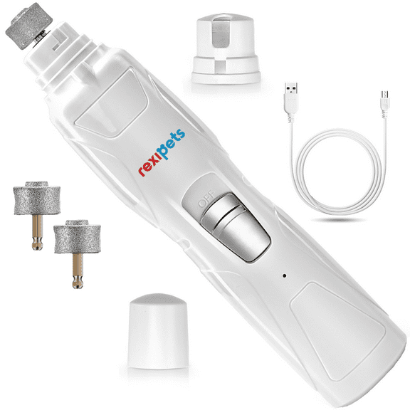 Rexipets Dog Nail Grinder, Upgrade LED Dog Nail Trimmer, Clipper