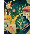 thumbnail image 2 of Kandinsky, Wassily 25x32 White Modern Wood Framed Museum Art Print Titled - Hornform, 2 of 4