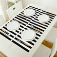 thumbnail image 4 of Black White Stripes Pattern Table Mat Kitchen Decoration Placemat Table Napkin For Wedding Dining Accessories Table Mat, 4 of 5
