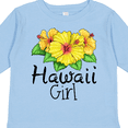 thumbnail image 4 of Inktastic Hawaii Girl Hibiscus Flowers Girls Long Sleeve Toddler T-Shirt, 4 of 5
