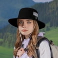thumbnail image 2 of OIUUAK Floppy Brim Sun Hat for Women, Ponytail Bucket Hat UPF 50+ Lightweight Breathable Summer Beach Vacation Cap Outdoor Gardening, 2 of 9
