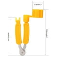 HGYCPP 3 in 1 Guitar String Winder String Cutter Bridge Pin Puller Tool