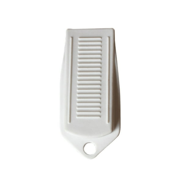 pstuiky Tope de puerta grande de goma, cuña, bloqueador de puerta, para hogar y oficina, blanco