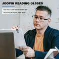 thumbnail image 3 of Joopin Metal Rectangula Full Frame Readers Glases 1.00, Lightweight Readers for Women Men, 3 of 9