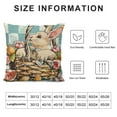 thumbnail image 5 of Nawypu  Easter Pillow Covers 18x18 Easter Decorations for Farmhouse Spring Home Decor Easter Decorative Throw Pillows Buffalo Plaid Gnome Rabbit Bunny Eggs Throw Pillow Cover(18 * 18), 5 of 5