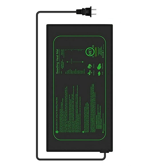 Waterproof Plant Heating Mat Germination Greenhouse Accelerates Seed Germination, Heating Pad for Reptile and Amphibian, 21 Watts, 52.5 × 25 cm (1 Piece - 21W)