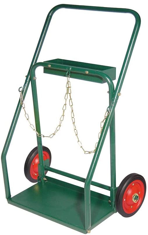 Arc Union Dual Welding Cylinder Cart with Solid rubber wheels and