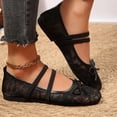 thumbnail image 2 of EKVAHL Women's Polka Dots Mesh Ballet Flats Bowknot Pointed Toe Ballerina Flats Closed Toe Comfortable Casual Work Shoes, 2 of 6