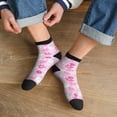thumbnail image 3 of Fuzoiu Sunflower Rabbit Print Adult Socks, Crew Moisture-wicking Socks, Unisex Cushion Crew Socks,Casual Sports Ankle Socks, 3 of 7