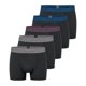 thumbnail image 1 of SCHIESSER calzoncillos bóxer para hombre, paquete de 5 - serie «95/5», pantalón, cintura con logotipo Negro/Azul/Gris 2XL (XX-Large), 1 of 3