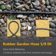 thumbnail image 3 of Manguera de Jardín Guitrees 61 m 5/8 pulg Caucho Resistente, 3 of 7