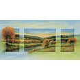 thumbnail image 2 of de Jong, Johan 32x18 White Modern Wood Framed Museum Art Print Titled - Autumn triptychon, 2 of 4