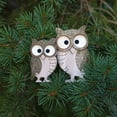 thumbnail image 2 of Wood Owl Figurines, Owl Decor, Owl Gifts (2-pcs), 2 of 6